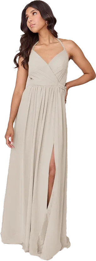 Hannah Chiffon Faux Wrap Dress | Made To Order