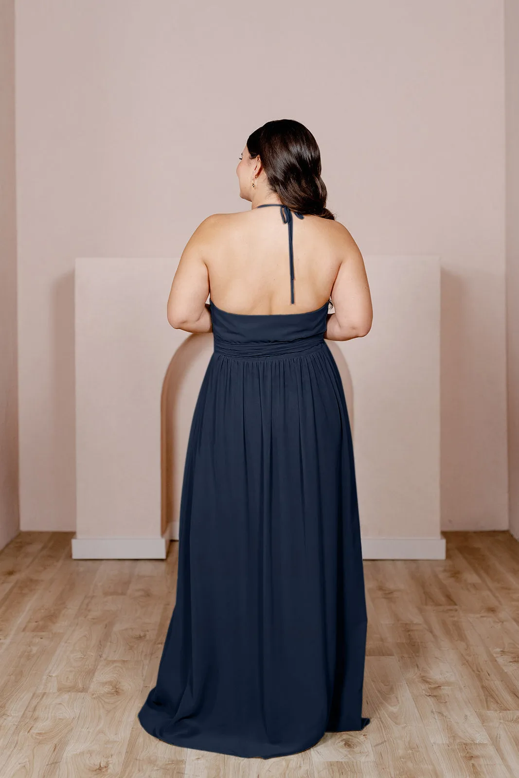 Hannah Chiffon Faux Wrap Dress | Made To Order