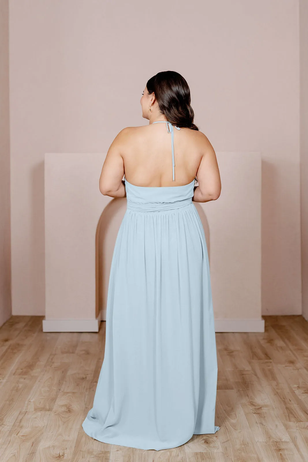Hannah Chiffon Faux Wrap Dress | Made To Order