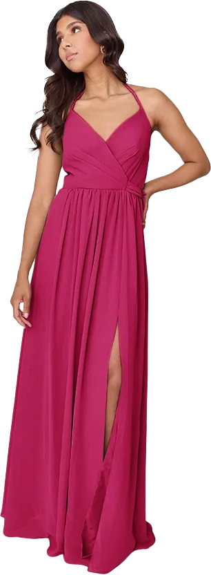Hannah Chiffon Faux Wrap Dress | Made To Order