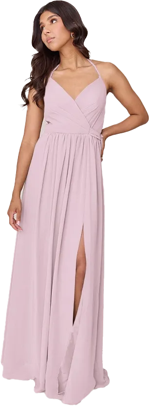 Hannah Chiffon Faux Wrap Dress | Made To Order