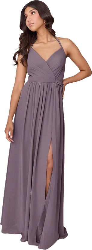 Hannah Chiffon Faux Wrap Dress | Made To Order