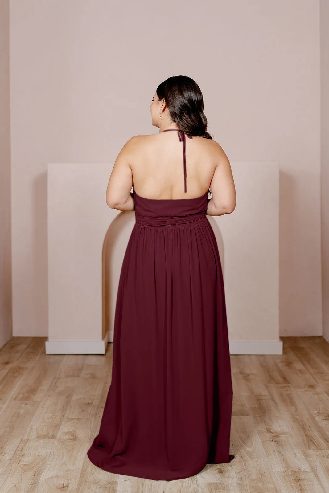 Hannah Chiffon Faux Wrap Dress | Made To Order