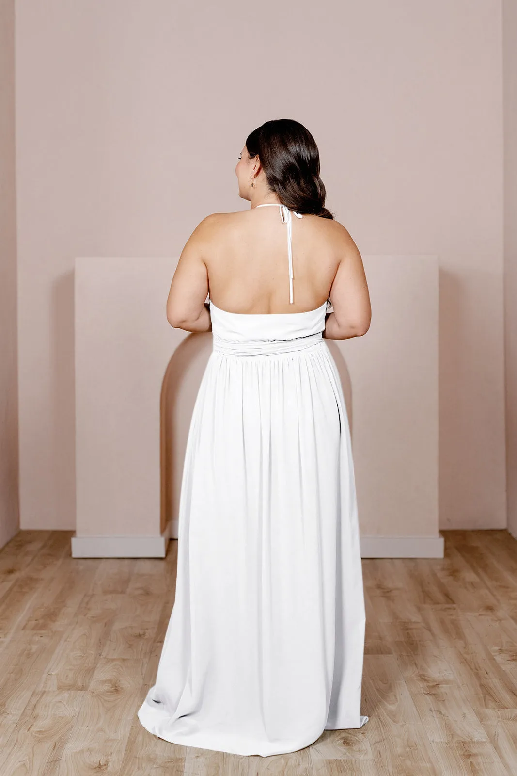 Hannah Chiffon Faux Wrap Dress | Made To Order