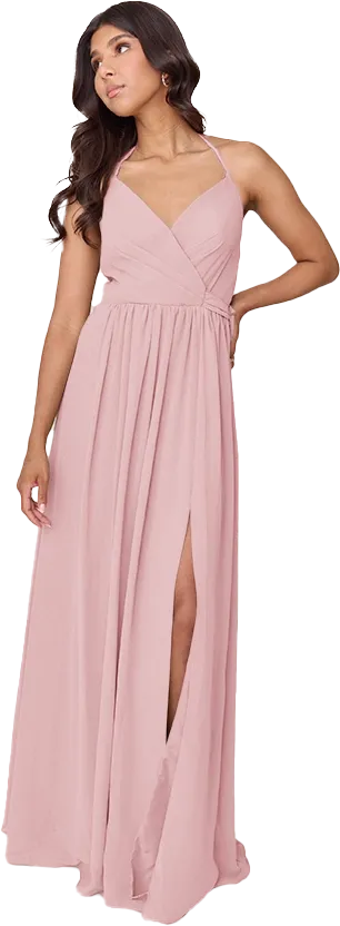 Hannah Chiffon Faux Wrap Dress | Made To Order