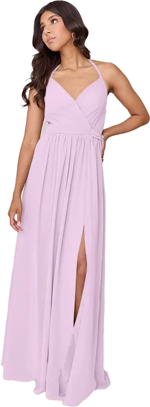 Hannah Chiffon Faux Wrap Dress | Made To Order