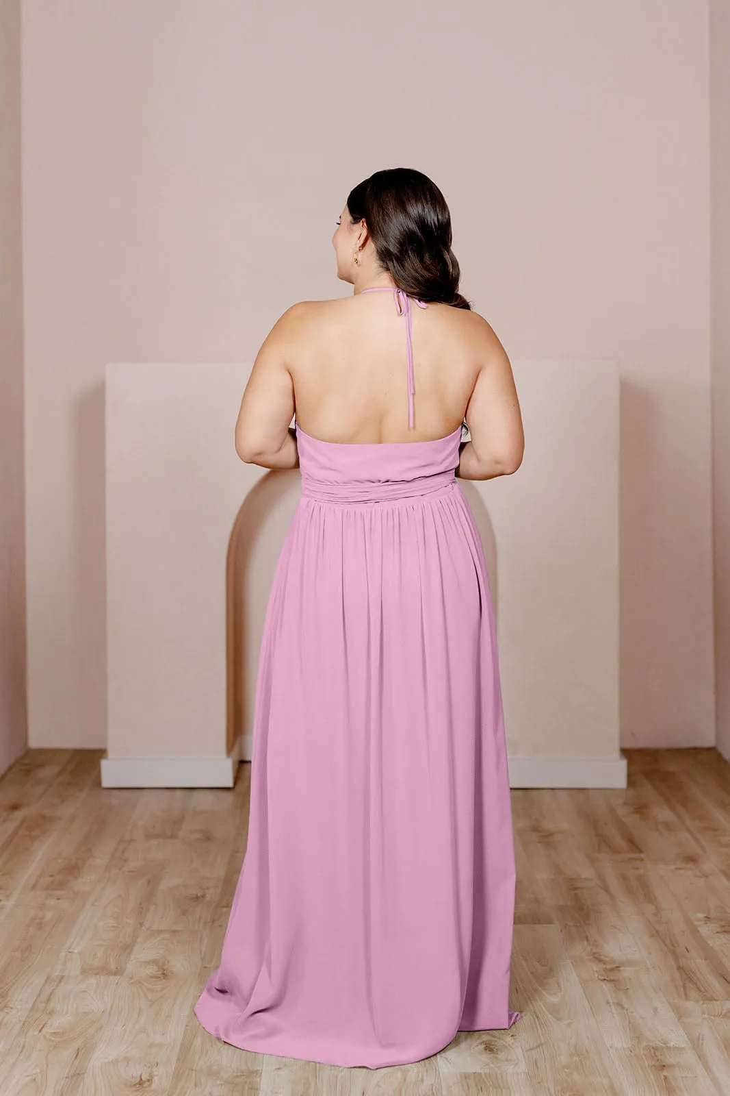 Hannah Chiffon Faux Wrap Dress | Made To Order