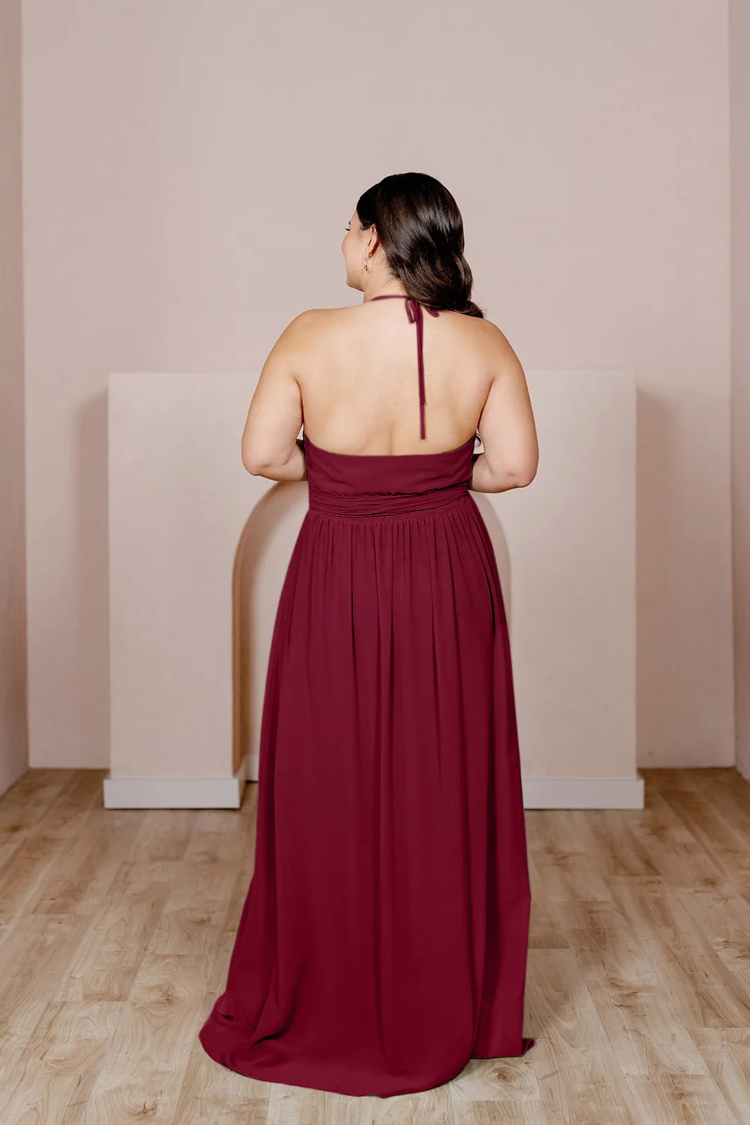 Hannah Chiffon Faux Wrap Dress | Made To Order