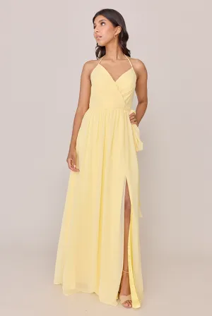 Hannah Chiffon Faux Wrap Dress | Made To Order