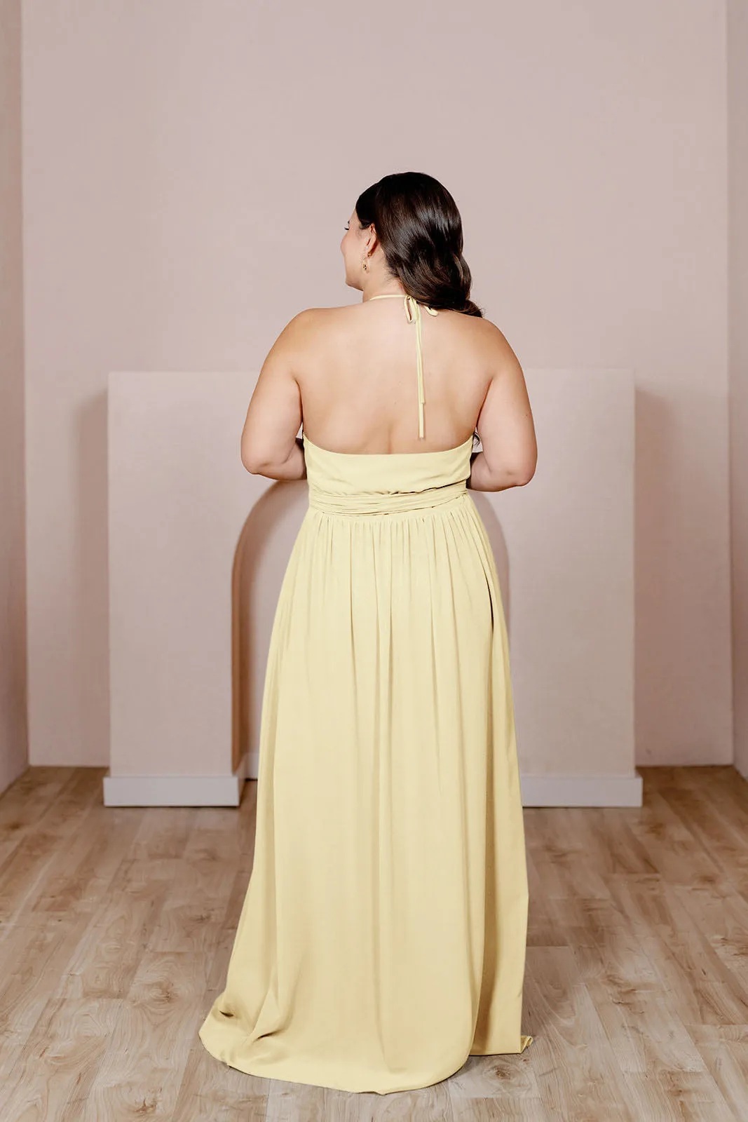 Hannah Chiffon Faux Wrap Dress | Made To Order