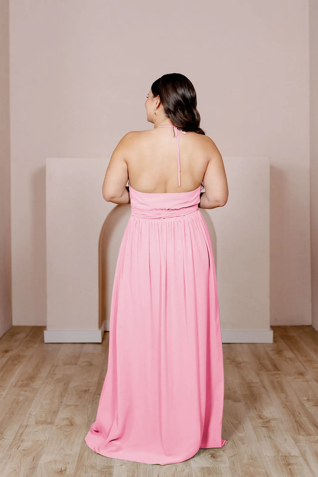 Hannah Chiffon Faux Wrap Dress | Made To Order