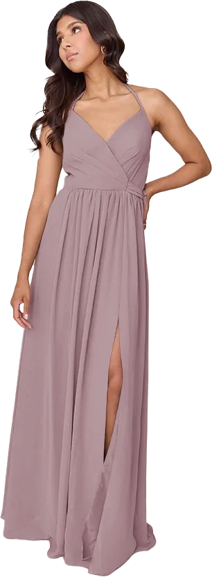 Hannah Chiffon Faux Wrap Dress | Made To Order