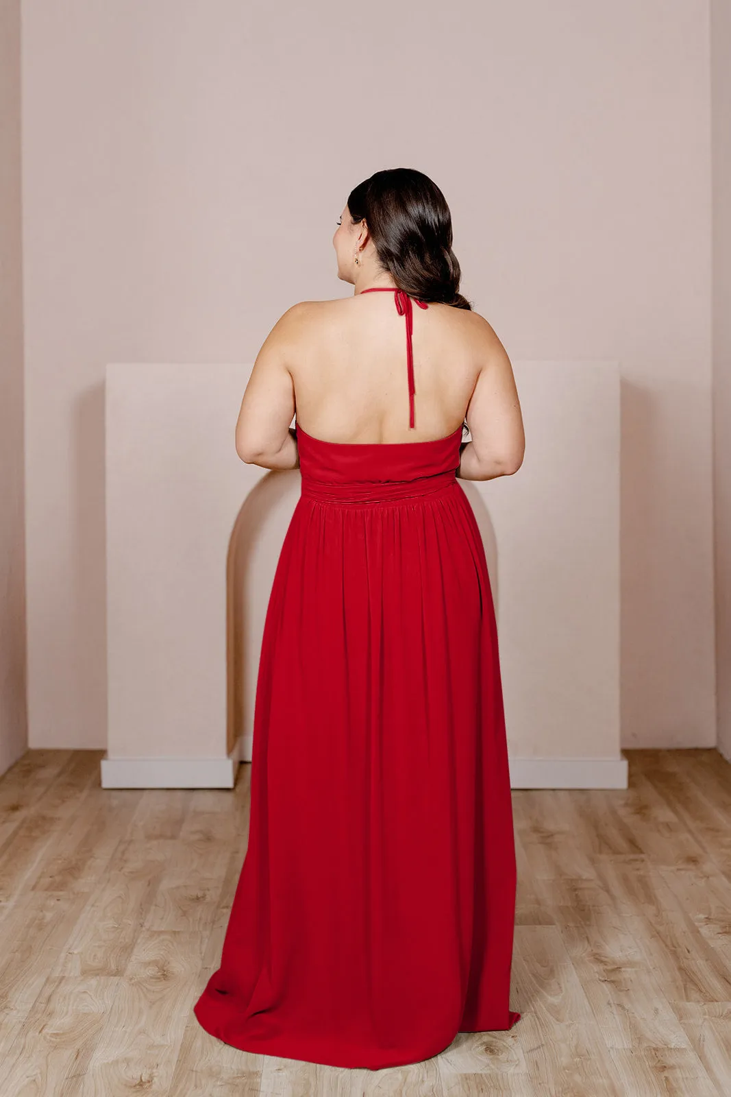 Hannah Chiffon Faux Wrap Dress | Made To Order