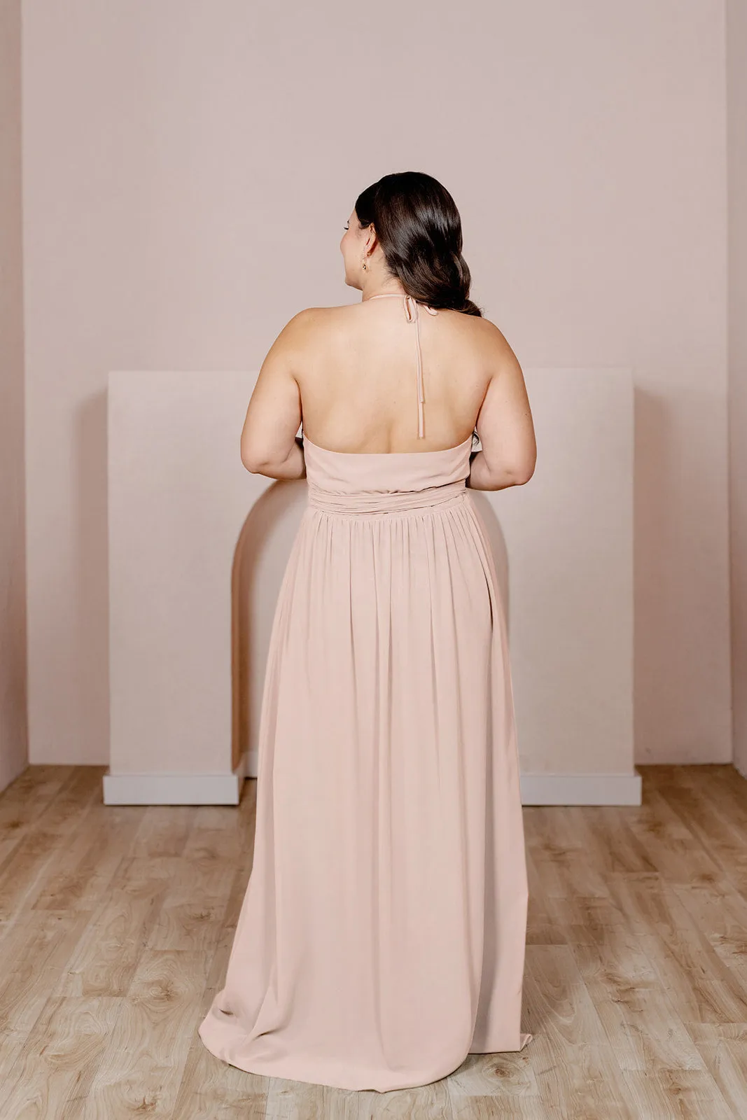 Hannah Chiffon Faux Wrap Dress | Made To Order
