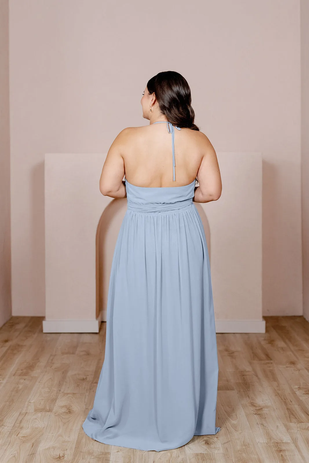 Hannah Chiffon Faux Wrap Dress | Made To Order