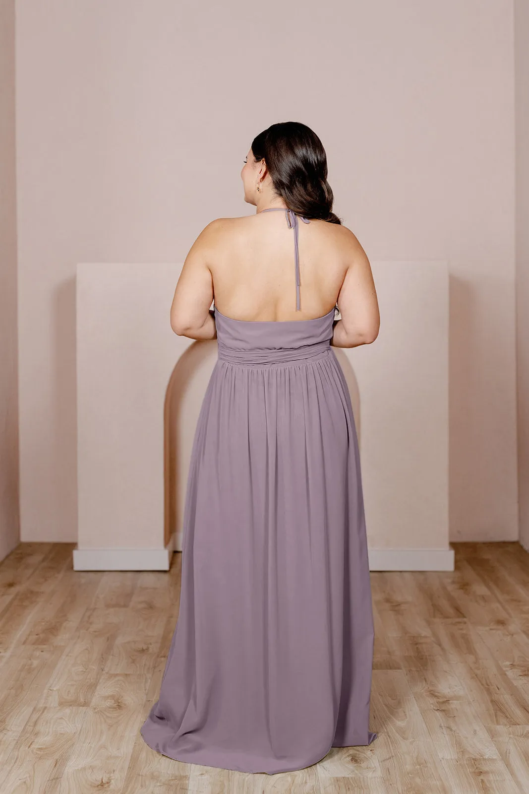 Hannah Chiffon Faux Wrap Dress | Made To Order