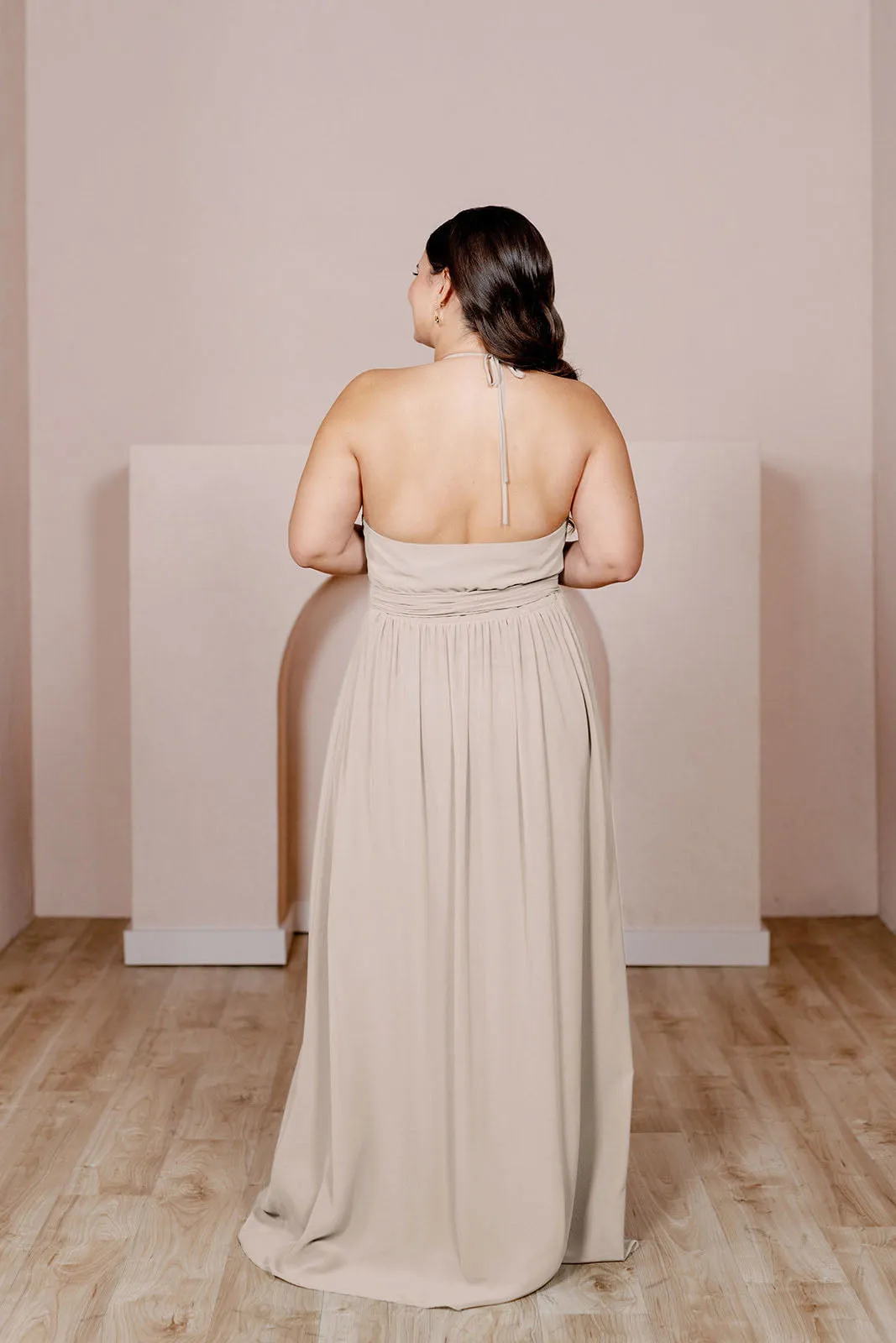 Hannah Chiffon Faux Wrap Dress | Made To Order