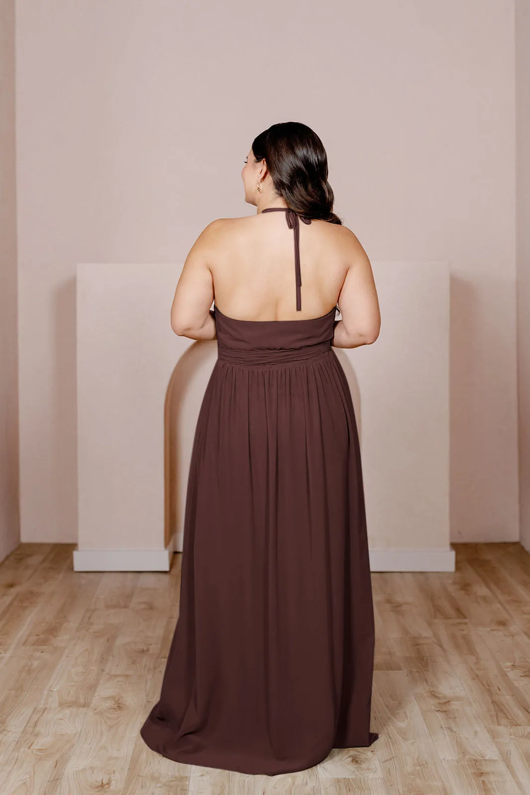 Hannah Chiffon Faux Wrap Dress | Made To Order