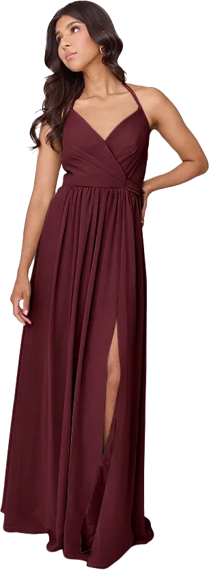 Hannah Chiffon Faux Wrap Dress | Made To Order