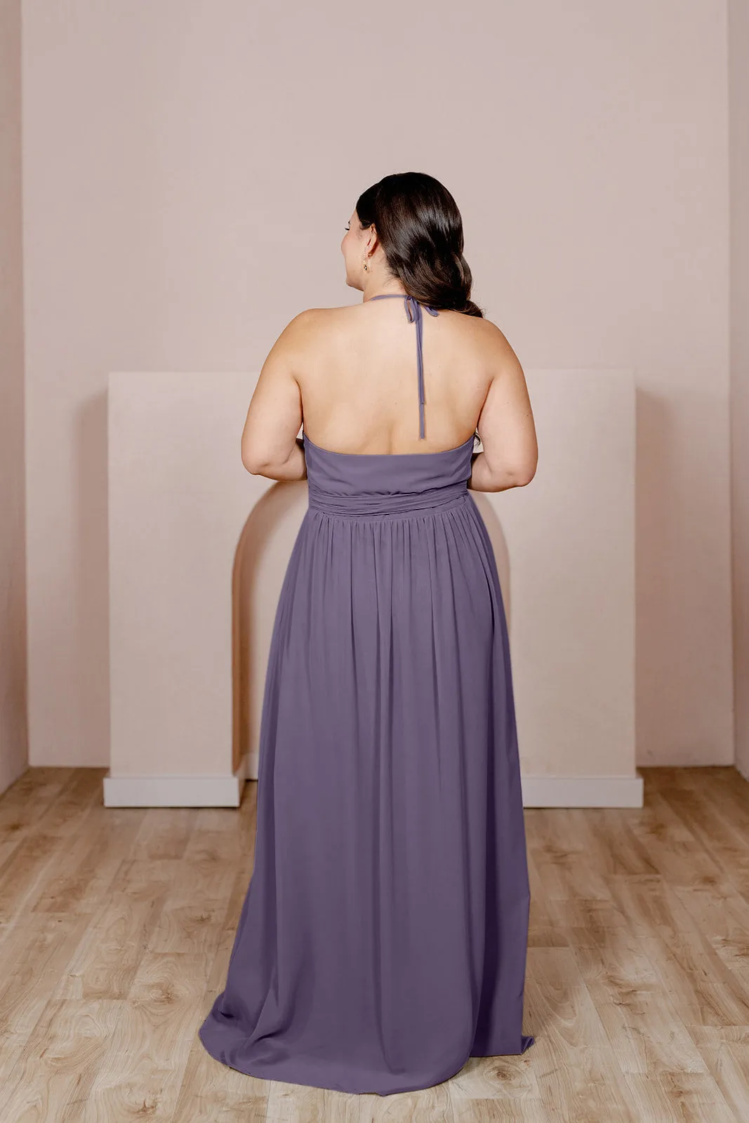 Hannah Chiffon Faux Wrap Dress | Made To Order