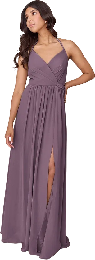 Hannah Chiffon Faux Wrap Dress | Made To Order