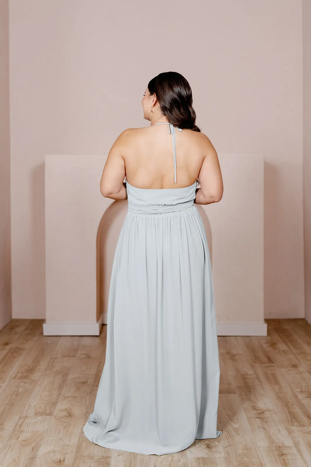 Hannah Chiffon Faux Wrap Dress | Made To Order