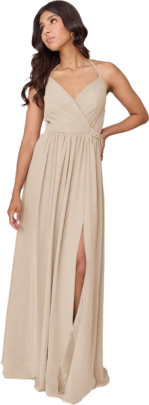 Hannah Chiffon Faux Wrap Dress | Made To Order