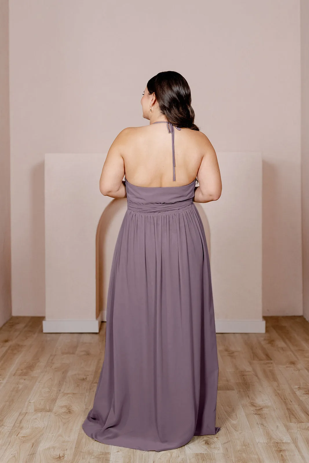 Hannah Chiffon Faux Wrap Dress | Made To Order