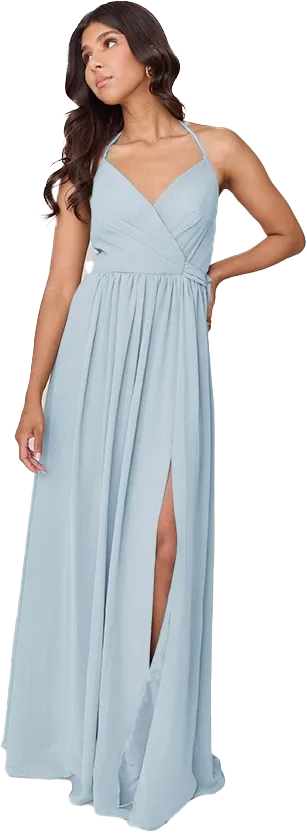 Hannah Chiffon Faux Wrap Dress | Made To Order