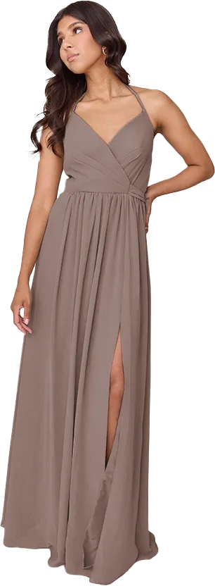 Hannah Chiffon Faux Wrap Dress | Made To Order