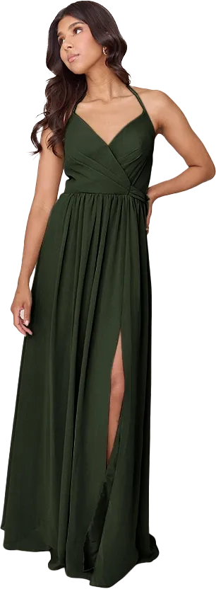 Hannah Chiffon Faux Wrap Dress | Made To Order
