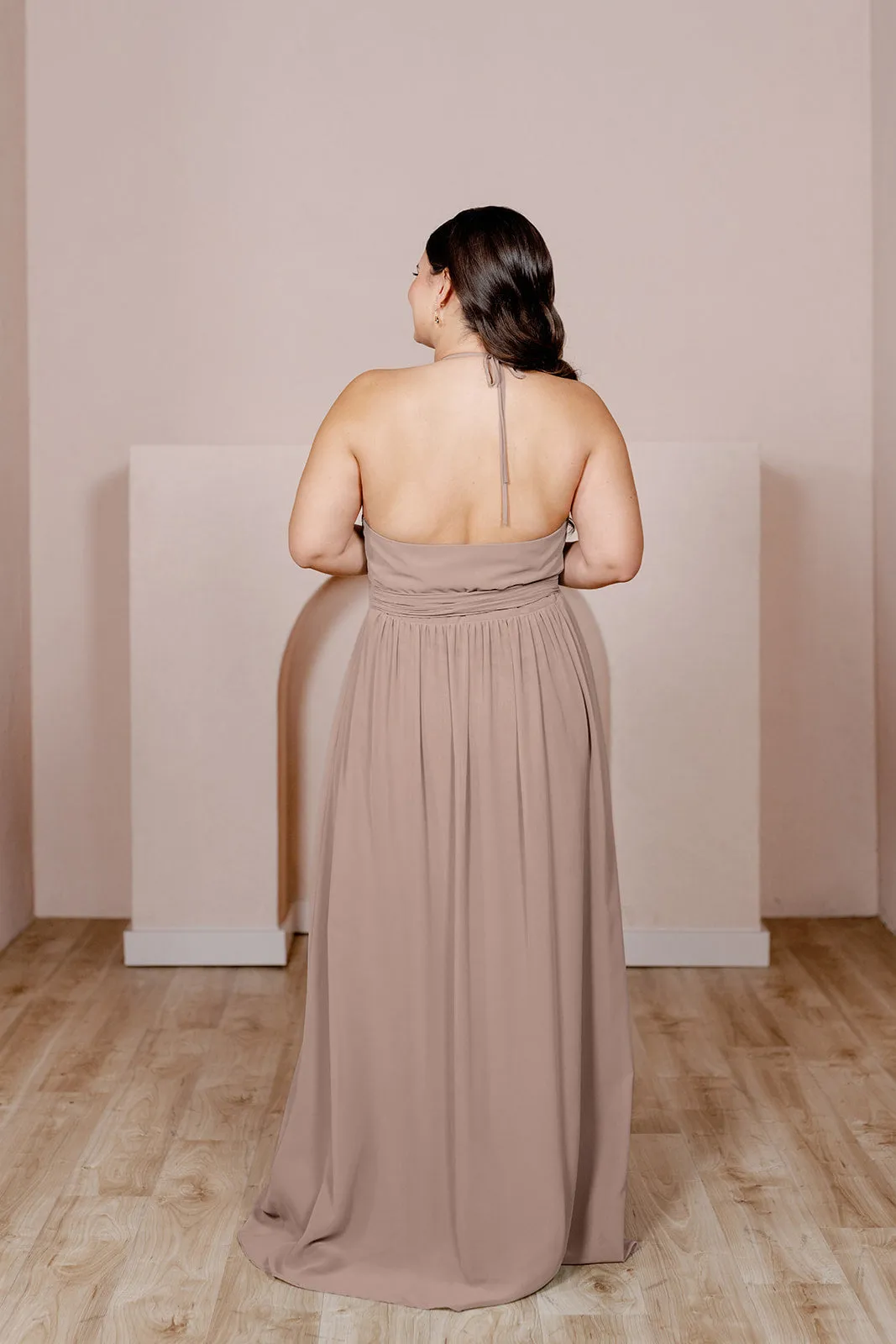 Hannah Chiffon Faux Wrap Dress | Made To Order