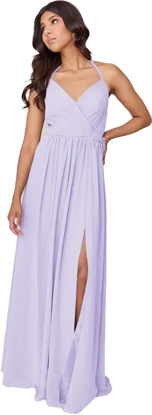 Hannah Chiffon Faux Wrap Dress | Made To Order