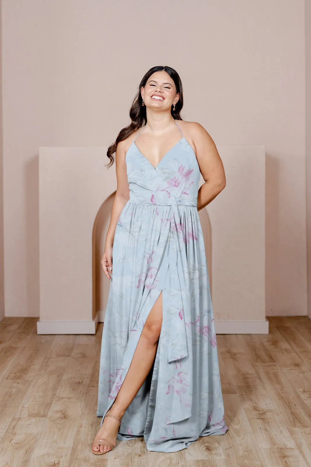 Hannah Chiffon Faux Wrap Dress | Made To Order