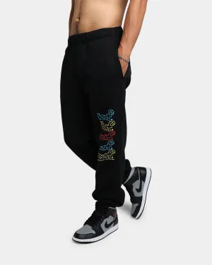 HUF Drop Out Stack Fleece Track Pants Black
