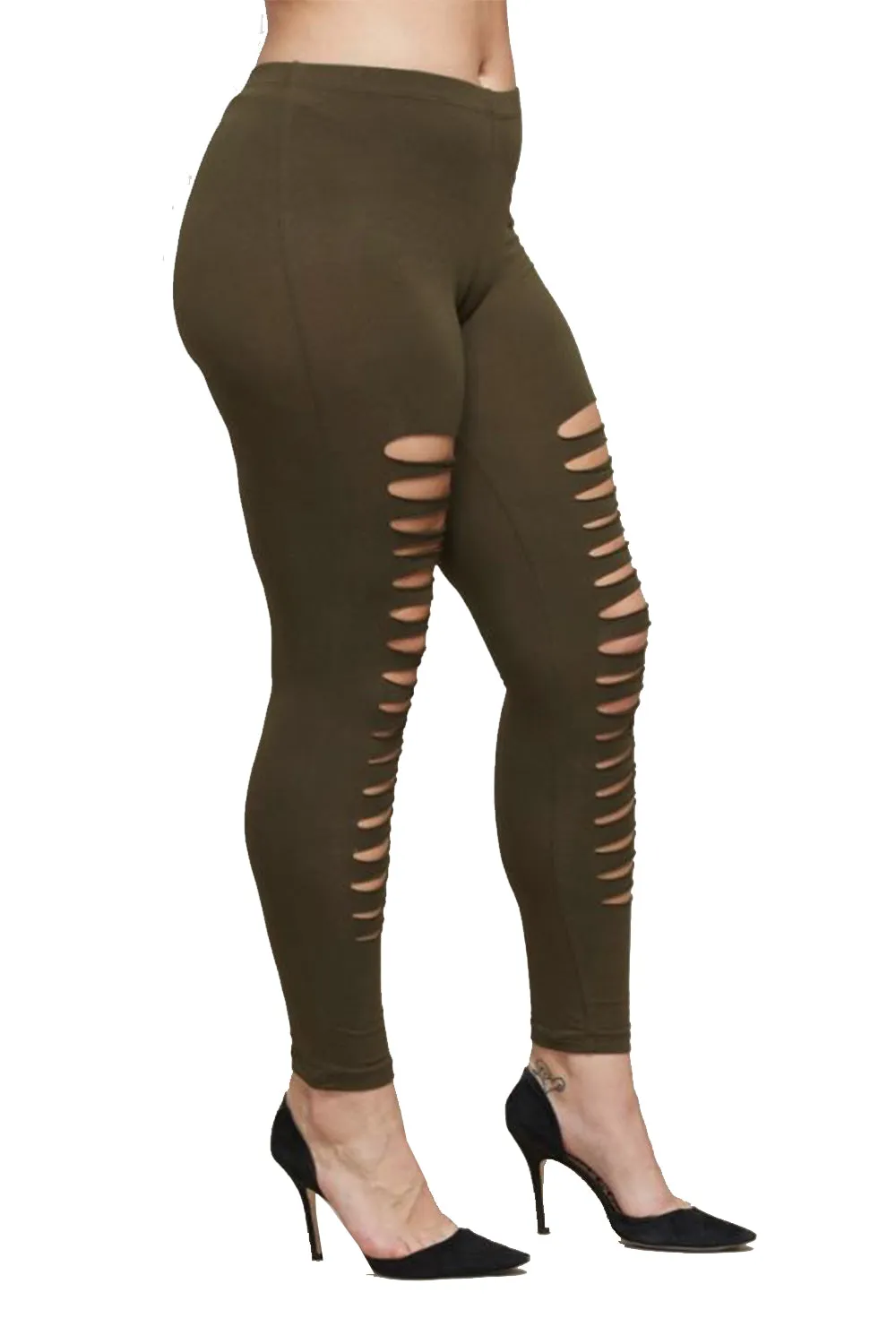 Junior Plus Laddter Razor Cut Full Leggings
