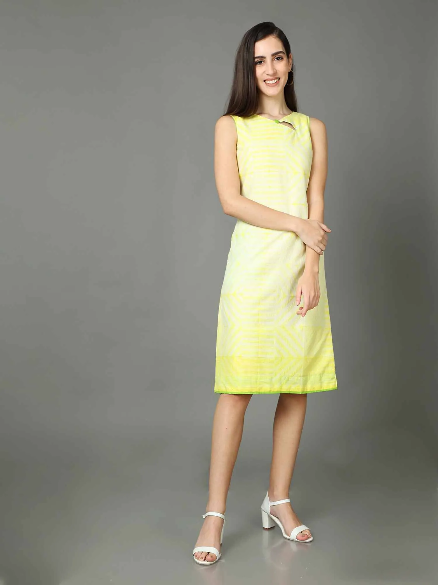 Key-Hole Shift Dress
