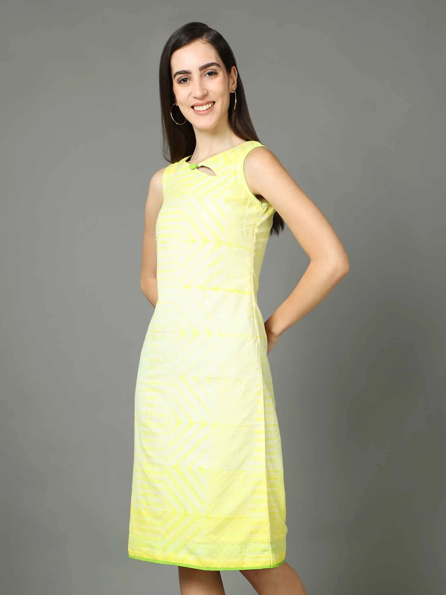 Key-Hole Shift Dress