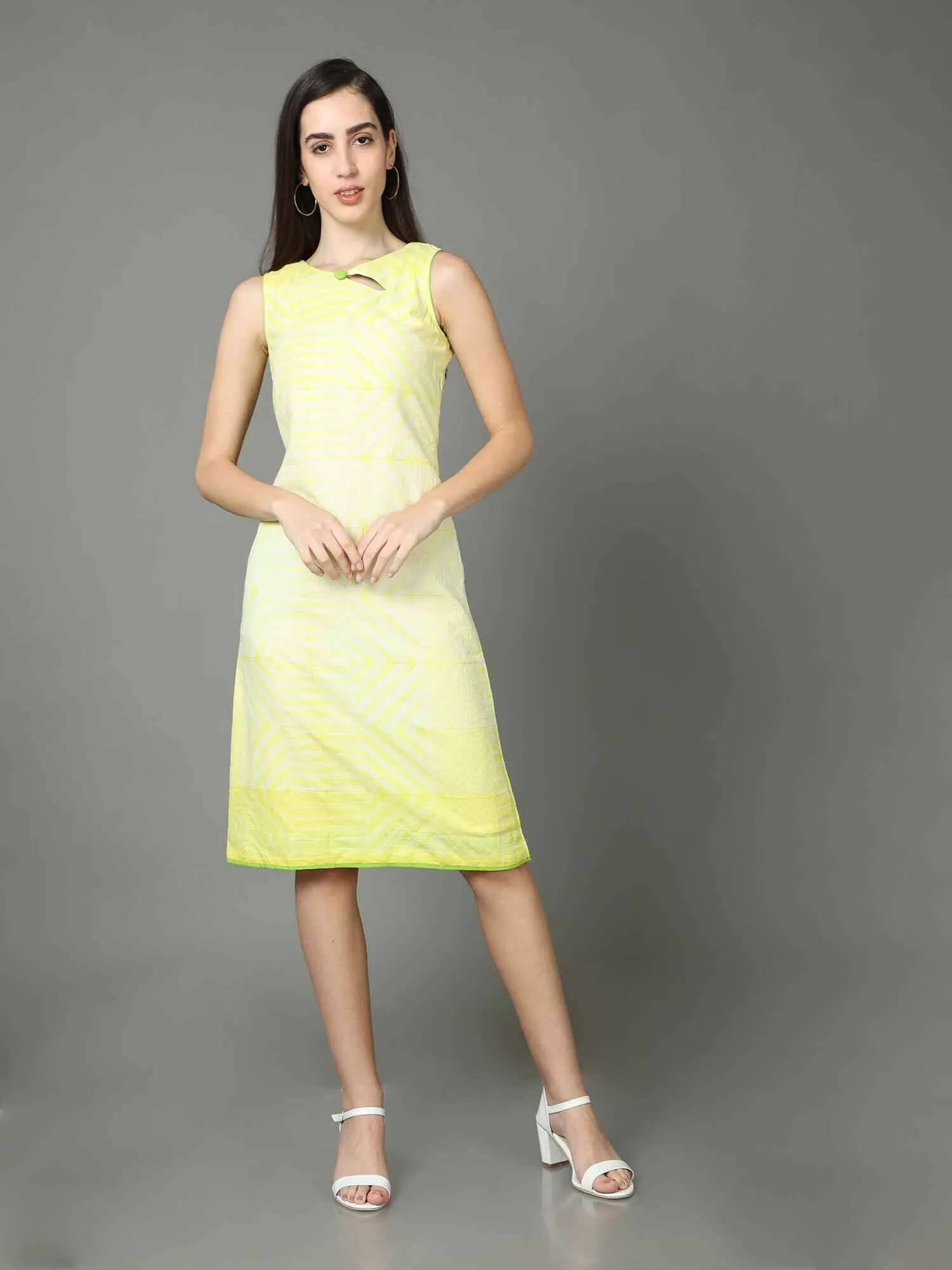 Key-Hole Shift Dress