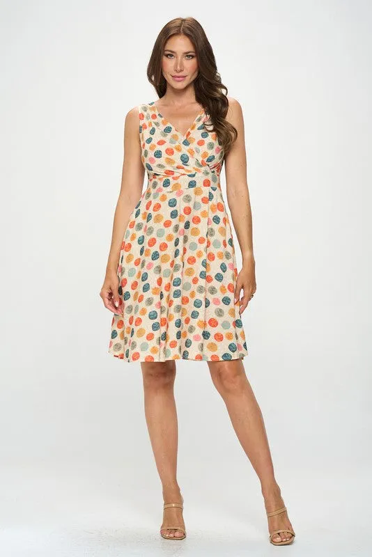 Leaf Polka Dot Dress