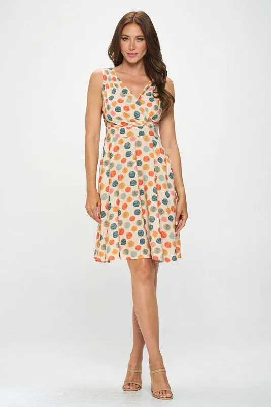 Leaf Polka Dot Dress