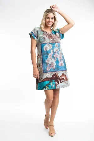 Leonardo Dress Shift Short Sleeve Reversible