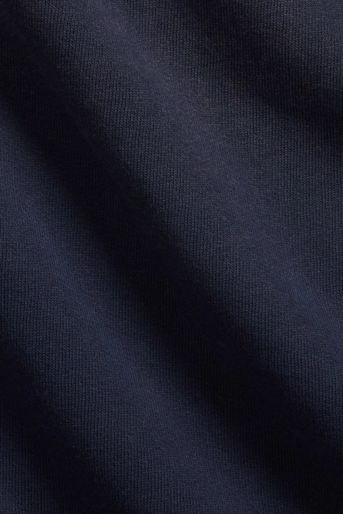 Logo Fleece Hoodie w/ Patch Pocket - Faded Navy