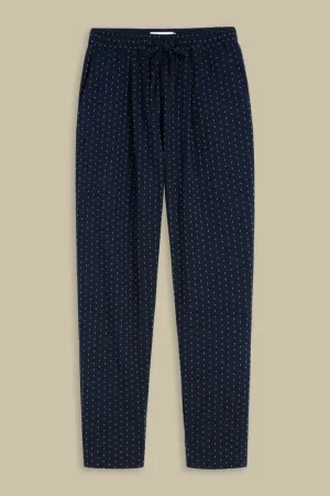 Lourdes Pants | Navy Jacquard