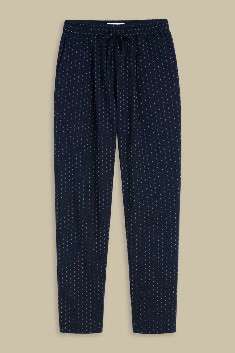 Lourdes Pants | Navy Jacquard