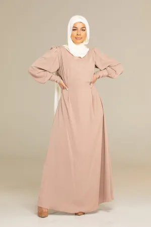 Maysa Wrap Dress - Nude