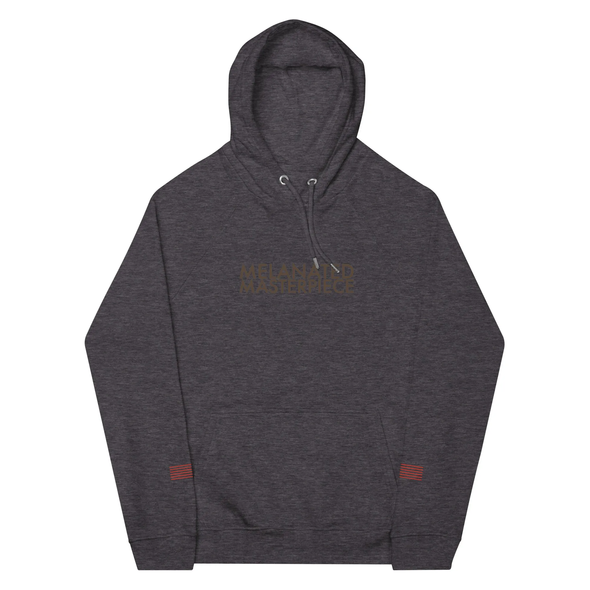 Melanated Masterpiece (Chocolates) Unisex eco raglan hoodie