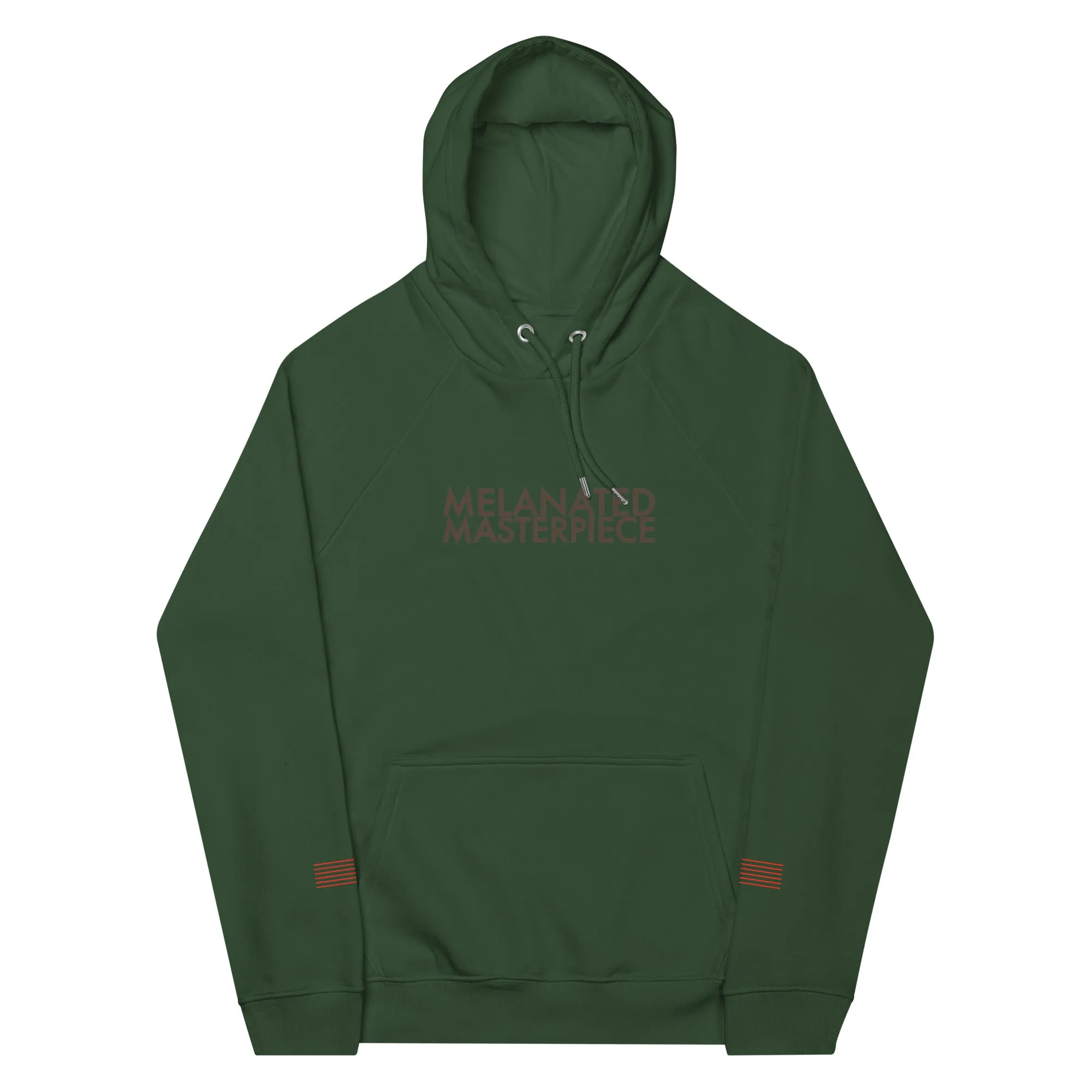 Melanated Masterpiece (Chocolates) Unisex eco raglan hoodie