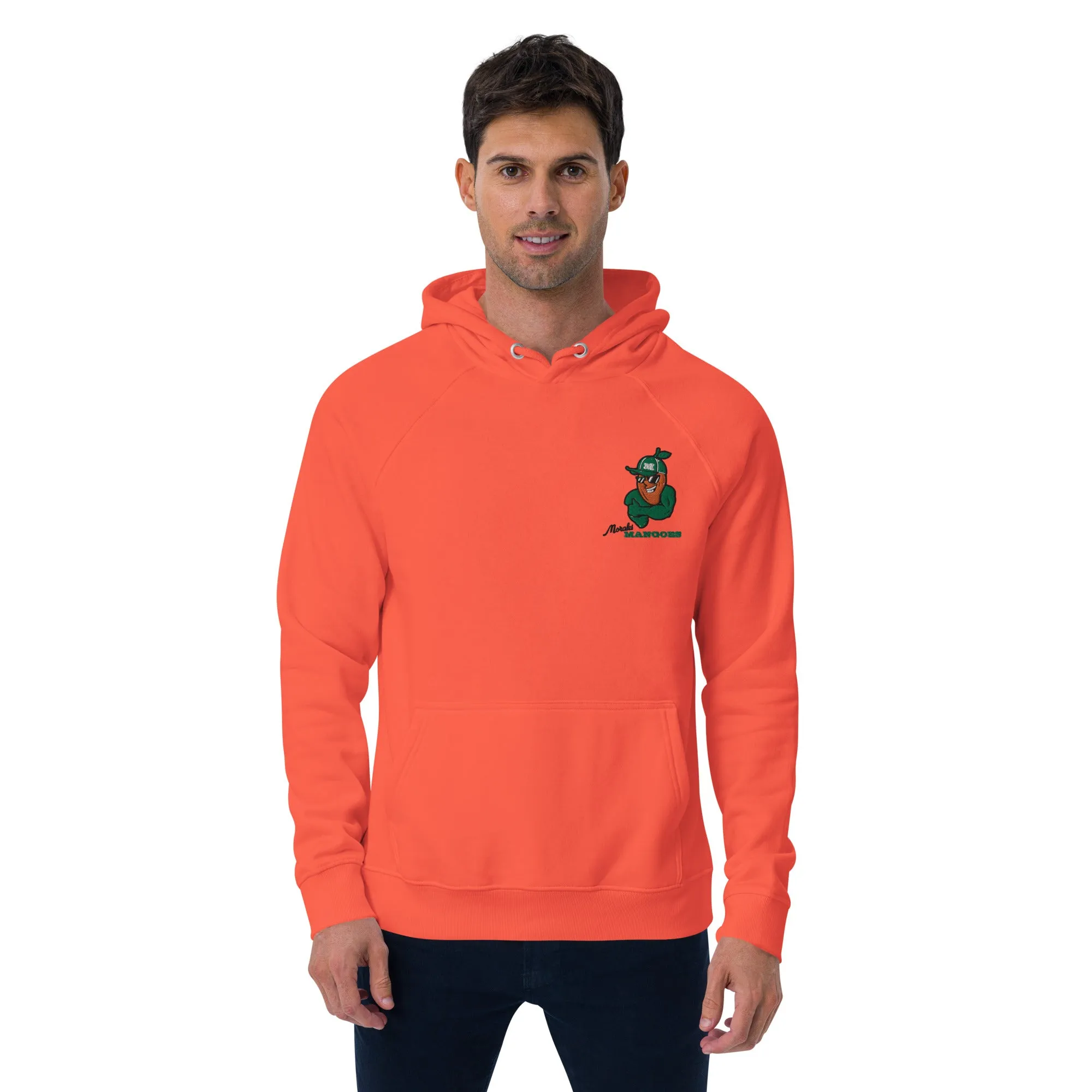 Men's eco raglan hoodie: Morales Mangoes