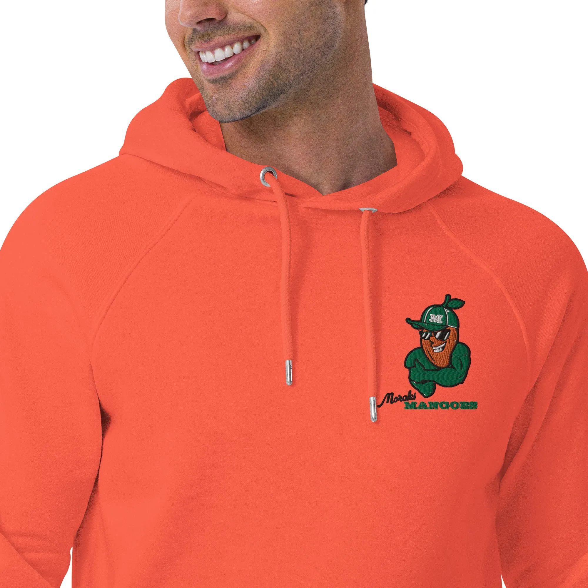 Men's eco raglan hoodie: Morales Mangoes